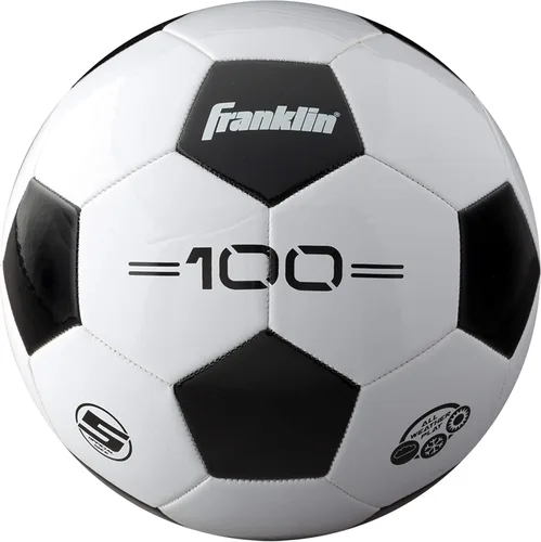 Miniatura 12 de Franklin Sports - Pelotas de fútbol para jóvenes y adultos - Tamaños 3, 4 y 5 - Paquetes individuales y a granel - Negro y blanco