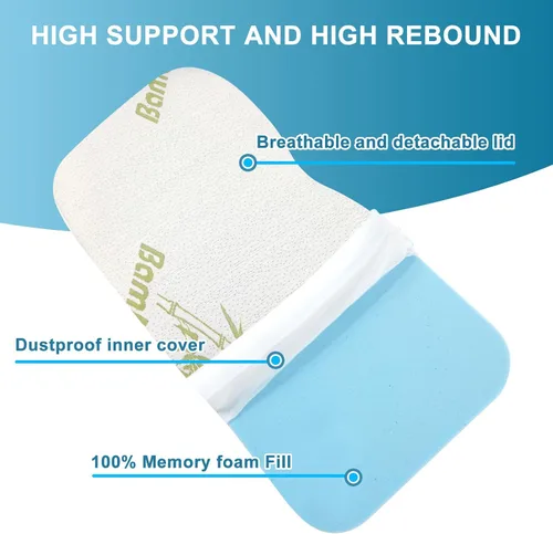Miniatura 5 de Almohada de rodilla refrescante para dormir de lado, almohada de piernas 100% relleno de espuma viscoelástica para dormir de lado, almohada