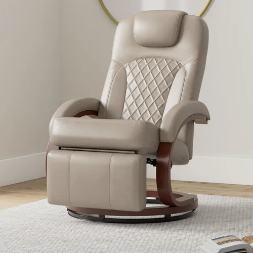Miniatura 2 de RecPro Nash - Silla reclinable de 28 pulgadas, diseño moderno, muebles de caravana, base giratoria, silla reclinable (1 silla, masilla)