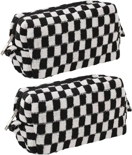 Miniatura 13 de SxoSyo Bolsas de cosméticos para mujer, bolsa de maquillaje grande, bolsa de viaje con cremallera, organizador de brochas de maquillaje para regalos