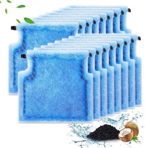 Miniatura 9 de Umlecoa Paquete de 8/16/32 cartuchos de filtro tamaño A compatibles con filtros MarineLand Penguin Power Filters 75 y 100 – Cartuchos de filtro