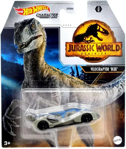 Miniatura 5 de Hot Wheels Jurassic World - Juego de 4 vehículos fundidos a presión de GRM80-956A