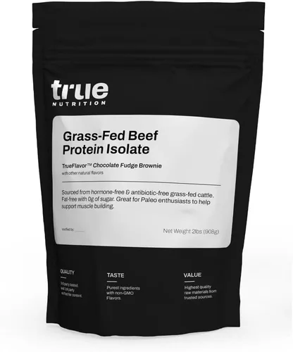 Miniatura 11 de True Nutrition Polvo aislado de proteína de carne de res alimentada con pasto – 1.02 oz de proteína por porción – Cero carbohidratos, sin grasa, sin