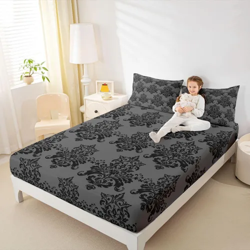 Miniatura 29 de Juego de ropa de cama con estampado de leopardo, tamaño individual, juego de cama de guepardo africano para decoración de dormitorio
