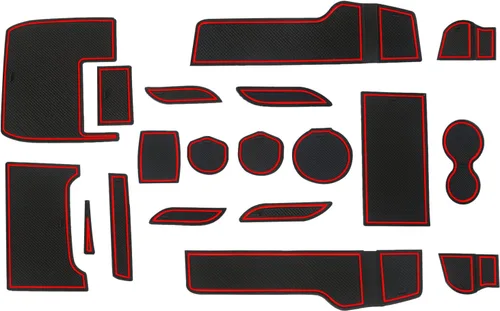 Compatible con Honda Civic 2016-2021 (Hatchback) Accesorios, insertos de portavasos antideslizantes personalizados mejorados, forros de consola