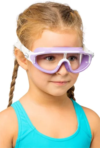 Miniatura 6 de Cressi Máscara de natación Wide View para niños de 2, 3, 4, 5, 6, 7 años - Baloo Made in Italy Lila/Blanco