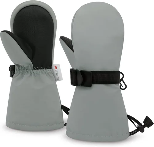 Miniatura 19 de Sarfel Manoplas para niños pequeños, guantes impermeables de nieve y esquí para niños, guantes de invierno para bebés con Thinsulate