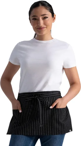 Miniatura 9 de Chef Works Delantal de camarera unisex Negro (paquete de 2)