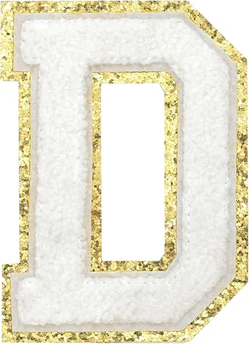 Miniatura 21 de GYGYL - 3 parches de letras deportivas de felpilla con purpurina, parches para planchar de tamaño grande para decoración de disfraces