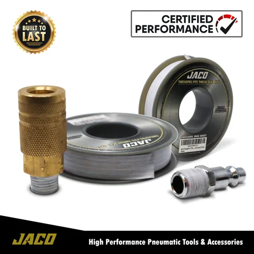 Miniatura 6 de JACO ThreadPro Cinta de sellado de rosca de alta densidad - 1/2 pulgada x 125 pies (Mega rollo) Sellador profesional de tubos de PTFE Cinta
