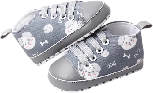 Miniatura 2 de Beixinder Zapatos de lona para bebés y niños pequeños, antideslizantes, para recién nacidos, primeros pasos, zapatos de animales de dibujos animados