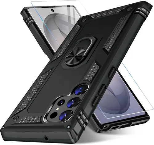 Miniatura 94 de Vaki Funda para Samsung Galaxy S22 5G con protector de pantalla integrado de grado militar, cubierta dura y resistente, funda resistente para Galaxy