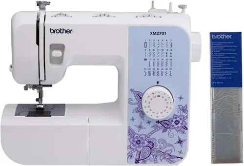 Miniatura 12 de Máquina de coser Brother XM2701 liviana, con todas las funciones, con 27 puntos, función automática para hacer ojales en 1 paso, 6 pies de costura