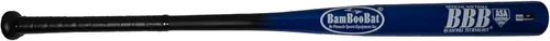 Miniatura 9 de BamBooBat Bate de sóftbol de lanzamiento lento sin carga aprobada por la ASA - 34 pulgadas garantía de 100 días Mango natural/barril azul real