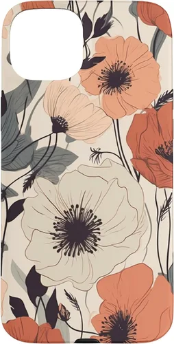 Miniatura 9 de Funda para iPhone 12/12 Pro Minimal Poppy Flower Boho Floral Cute Aesthetic