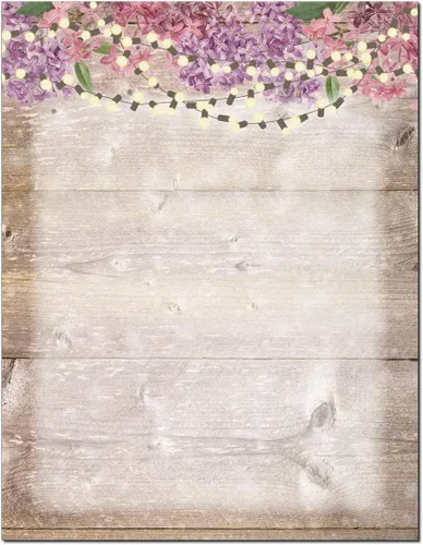 Miniatura 13 de Papelería rústica floral azul - 8.5 x 11 - 60 hojas de papel con membrete - Papel con membrete con borde (Floral azul)