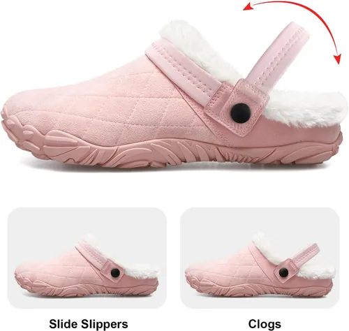 Miniatura 3 de Besroad - Pantuflas mullidas para mujer y hombre, esponjosas, cómodas, de espuma viscoelástica, para dormitorio