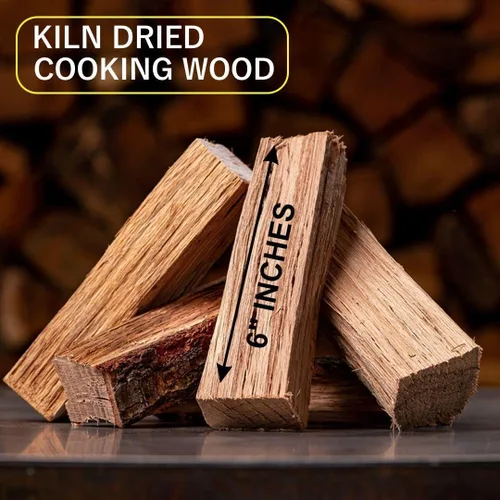 Miniatura 2 de Leña para horno de pizza Old Potters secada al horno, aproximadamente 12 libras, troncos de madera para hornos de pizza, parrillas y ahumadores