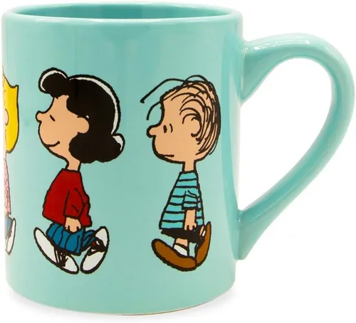 Miniatura 16 de Silver Buffalo Peanuts Snoopy - Tarro de cristal con tapa y pajita, 21 onzas