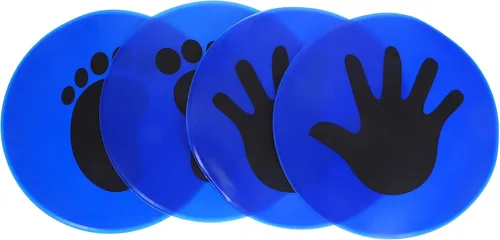 Miniatura 10 de Baluue 2 pares de marcadores de entrenamiento de fútbol, marcadores puntuales, fútbol, baloncesto, deportes, velocidad, agilidad, entrenamiento