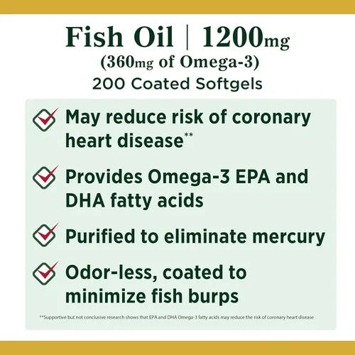 Miniatura 3 de Nature's Bounty aceite de pescado omega 3 sin olor, 0.04 oz (1200 mg), 16878, 1, 1