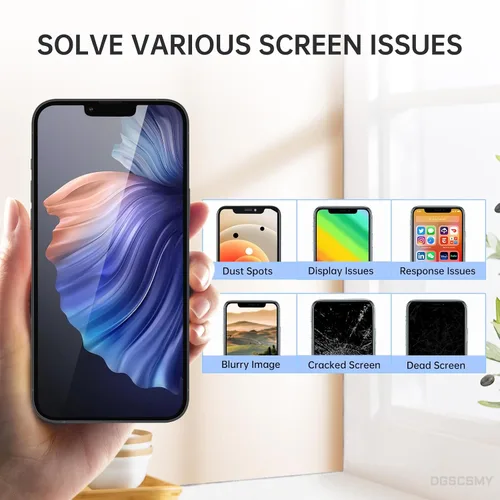 Miniatura 3 de para iPhone 13 Reemplazo de pantalla 6.1 "LCD Digitalizador con auricular Sensor de luz ambiental 3D táctil completa reparación Sensor de proximidad