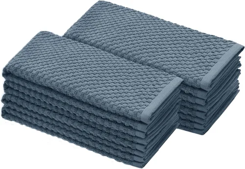 Miniatura 14 de Paquete de 4 toallas para cocina Euro-Cafe Cotton Craft, blancas, 100 % de algodón puro, Algodón, Blanco, paquete de de 12