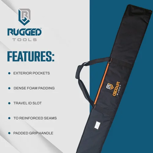 Miniatura 8 de Bolsa de riel guía de Rugged Tools - Bolsa protectora para rieles guía de sierra de hasta 59