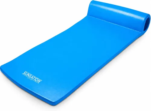 TRC Recreation Sunsation 1.75" Thick Foam Pool Float Lounger w/ Headrest for Lounging & Sunbathing in Swimming Pools, Beaches & Lakes, 70" x 26