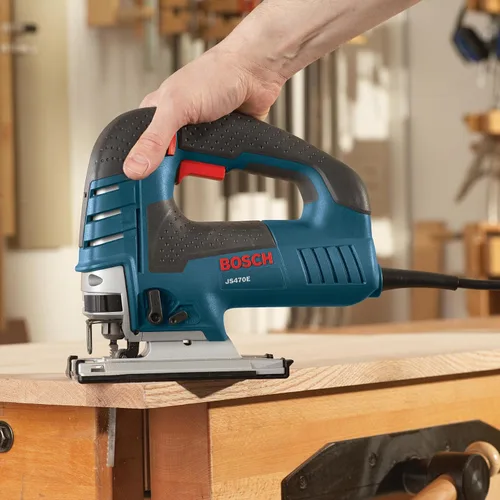 Miniatura 8 de Bosch - Sierra caladora JS470E, con cable, mango superior, 120 V, baja vibración, velocidad variable, 7 amperios, para un corte suave de hasta 5-7/8