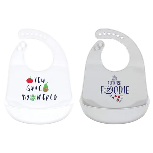 Miniatura 33 de Baberos Hudson Baby de silicona unisex para bebé Mariscos