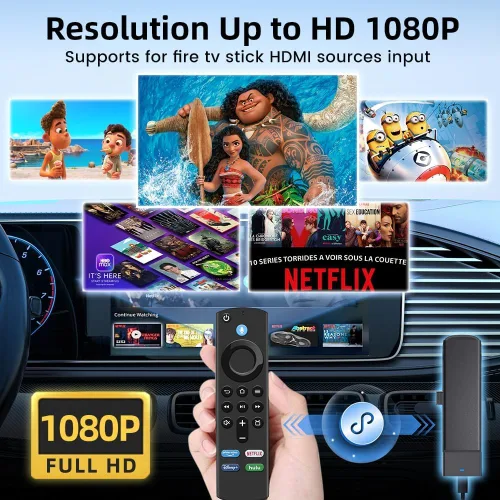 Miniatura 6 de Carlinkit Car TV Mate solo para automóviles con función CarPlay con cable de fábrica, compatible con Fire TV Sticks, transmisión sin problemas,