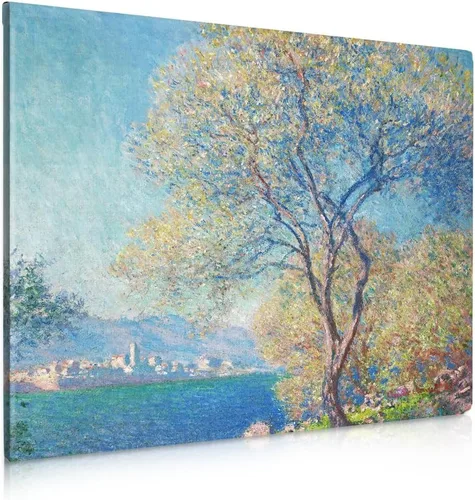 Miniatura 126 de IPIC - Reproducción artística de los lirios de agua de Claude Monet 1906, impresiones giclée coinciden con el marco dorado clásico, arte de pared