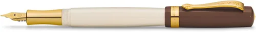 Miniatura 9 de Kaweco STUDENT 20's Jazz Bolígrafo I Business Bolígrafo de acrílico de alta calidad en marrón y crema I Elegante bolígrafo con caja de regalo
