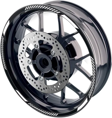Miniatura 14 de MC MOTOPARTS Pegatinas de llanta exterior de 17 pulgadas C02B compatibles con YZF R125 MT125 MT07 MT10 MT25 FZ25 MT03 (azul)