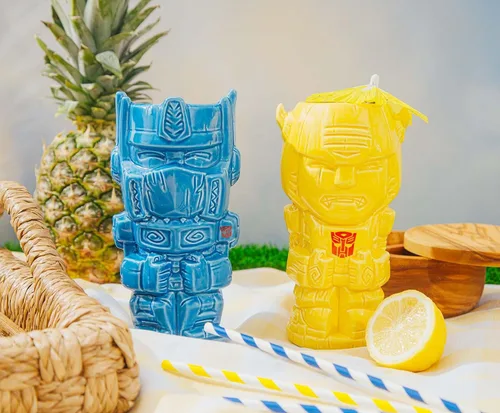 Miniatura 7 de Geeki Tikis Transformers Optimus Prime - Taza de cerámica de 18 onzas, color azul, talla única