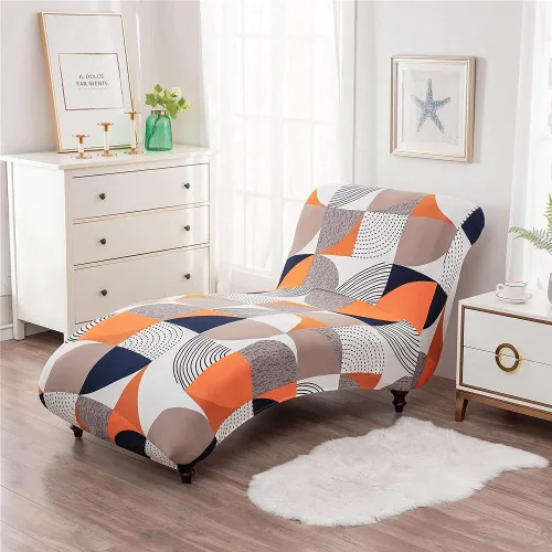 Miniatura 16 de Funda elástica para tumbona, funda elástica para tumbona de lujo, para sala de estar, muebles de interior, ultra suave, lavable a máquina (1)
