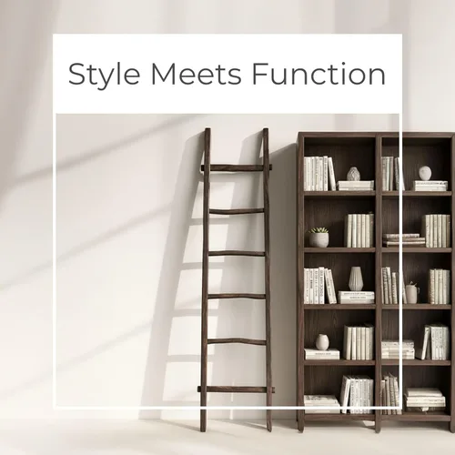 Miniatura 3 de Escalera de madera rústica para decoración del hogar, estante de almacenamiento estilo granja para mantas, toallas y accesorios, escalera decorativa