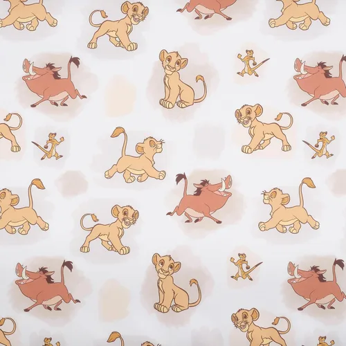 Miniatura 5 de Lambs & Ivy Disney Baby Lion King Safari - Sábana bajera ajustable para cuna, color blanco