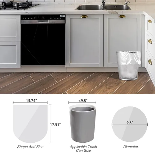 Miniatura 5 de Charmount Bolsas de basura pequeñas de 1.2 galones, 200 unidades, bolsas de basura para cubos de baño, encajan en cubos de 4.5-5 litros