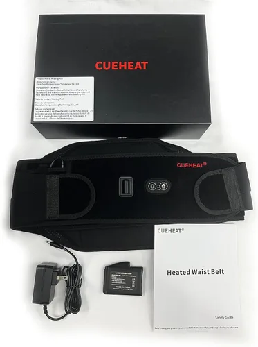 Miniatura 6 de CUEHEAT Cinturón de cintura con calefacción, almohadilla térmica inalámbrica para espalda baja, calefacción eléctrica y masaje, funciona con batería