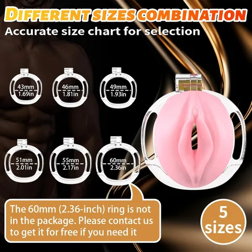 Miniatura 2 de Jaula de castidad masculina impresa en 3D con engranaje y accesorios de TPE suave, juguetes sexuales para adultos, herramienta esclava, dispositivos