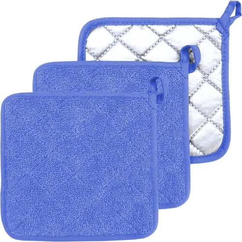 Miniatura 11 de Soporte para ollas de horno de algodón resistente al calor, agarradera de tela de toalla para cocina, guantes de horno para cocinar, cuadrado, 7 x 7