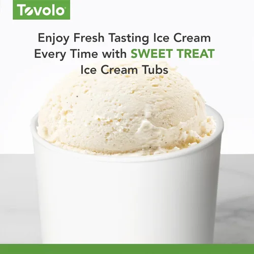 Miniatura 2 de Tovolo Sweet Treat - Recipiente reutilizable para helado casero, color rosa, recipientes apilables de almacenamiento de 1 cuarto de galón con tapas