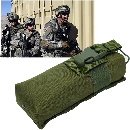 Miniatura 9 de AR-152 Soporte táctico para radio – compatible con Molle, funda de nailon para GPS, teléfono, UV-5R, radio bidireccional de 3800 mAh, walkie talkies
