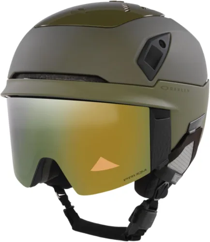 Miniatura 8 de Oakley MOD7 - Casco de esquí integrado con gafas para hombre y mujer + paquete con botella de agua plegable de diseñador iWear con mosquetón
