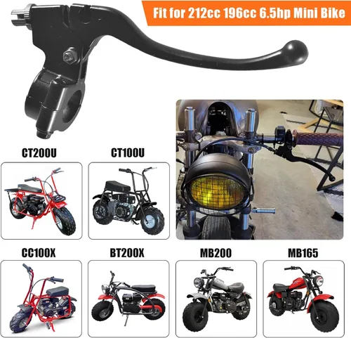 Miniatura 5 de Palanca de embrague y manija de freno izquierda para 98cc 196cc 6.5HP 5.5hp Coleman CT200U BT200X Trail 200 CC100X CT100U Baja Motovox Mini Bike CRF