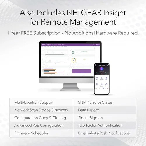 Miniatura 4 de NETGEAR Conmutador Inteligente Gigabit Ethernet PoE de 52 puertos (GS752TPP) - Administración en la nube Insight opcional, 48 x PoE+ @ 760W, 4 x 1G