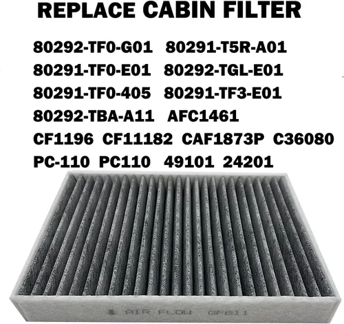 Miniatura 4 de Filtros de aire de cabina de motor compatibles con Honda Odyssey 2018-25, Acura TLX 2021-25 2.0L Filtro de aire de cabina de filtro de aire