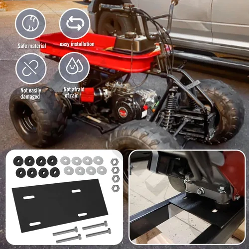 Miniatura 5 de Kit de placa de montaje compatible con Harb-or Freight Predator Engine 212cc 6.5hp, placa de montaje Predator, kit de placa de montaje del motor